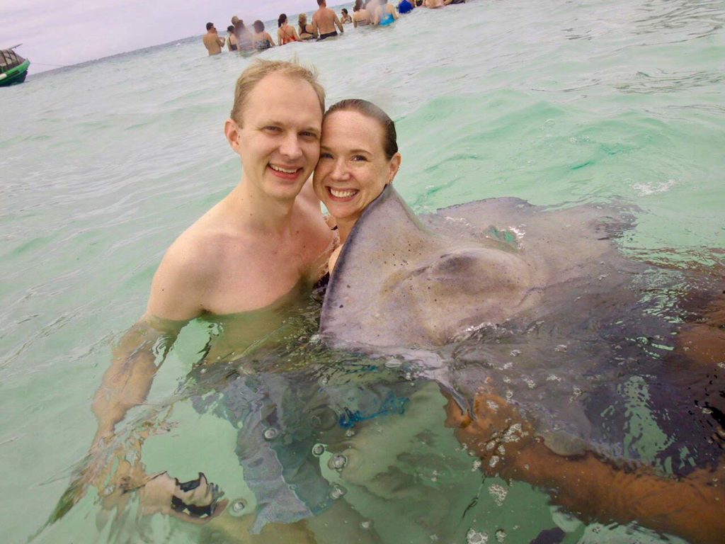Swimming with stingrays in Grand Cayman | Stingray City Grand Cayman | Royal Caribbean Excursion | Swim With Stingrays | Things To Do In Grand Cayman