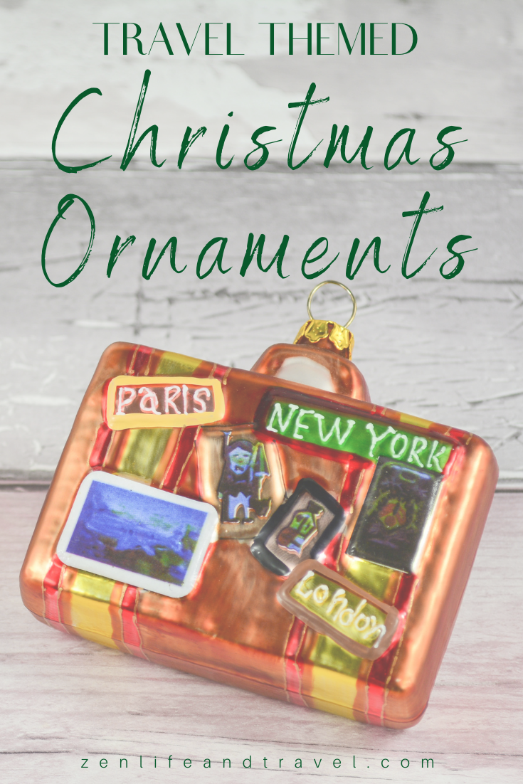 Travel Themed Christmas Ornaments