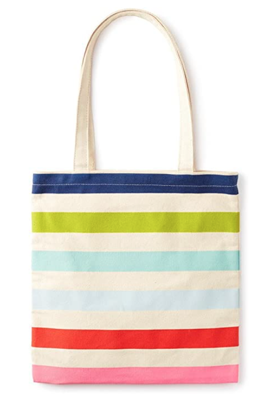 Kate Spade striped beach tote for travel